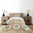 thumbnail image 4 of Ambesonne Classic Quilted Bedspread Set 2 Pcs, Geometric Forms, Twin Size, Mustard Beige, 4 of 5