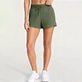 thumbnail image 6 of Running Shorts for Women Ihhxva High Waisted Elastic Waist Stretch Yoga Solid Color Adjustable Gym with Pockets Athletic Workout S-3XL, 6 of 9