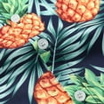 thumbnail image 5 of AUNVITO Boys Pineapple Print Shirt & Shorts Set Short Sleeve Collar Outfit with Belt Casual Fashion Wear 3-8 Years, 5 of 9