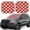 Fire Symbols, variant on Naloa Flamingo1 2 Piece Foldable Car Sun Shades, Car Windshield Sunshade, Front Window Sunshade for Car, Truck, SUV - Small