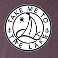 thumbnail image 4 of Wild Bobby, Take Me To The Lake, Men Premium Tri Blend Tee, Vintage Purple, X-Large, 4 of 4