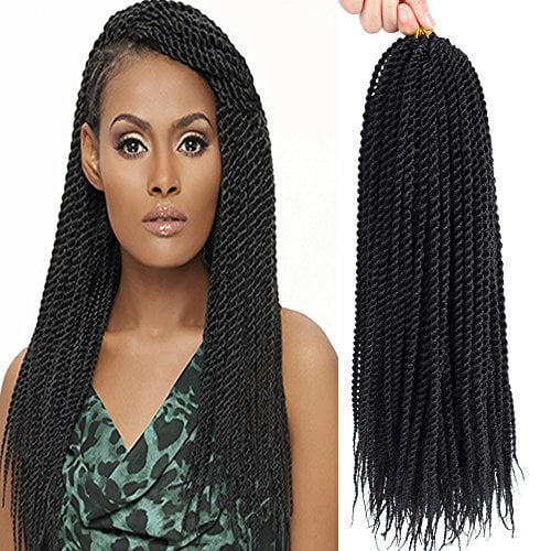 Befunny 8packs 18 Senegalese Twist Crochet Hair Braids Small Havana Mambo Twist Crochet Braiding Hair Senegalese Twists Hairstyles For Black Women