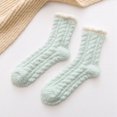 thumbnail image 2 of Chaussettes d'Hiver Moelleuses, Chaudes et Duveteuses, Chaussettes Montantes, Chaussettes de Sommeil, Chaussettes Pantoufles pour Femmes, 2 of 10