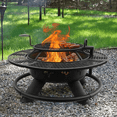 thumbnail image 5 of Red Mountain Valley 47-inch Outdoor Fire Pit & Wood Burning 360° Grill for Backyard & Patio, 5 of 12
