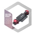 thumbnail image 4 of Placa de caja de cambios de automóvil RC Reemplazar la parte de la placa de dos capas Piezas de modificación del kit de accesorios del kit de accesorios para 284131 rojo 1 set Inevent FN001350-02, 4 of 7