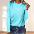 thumbnail image 2 of Ruimatai Women's Casual Long Sleeve T-Shirt Soft Breathable Crewneck Pullover Fashion Printed Top for Home Daily Wear, 2 of 4