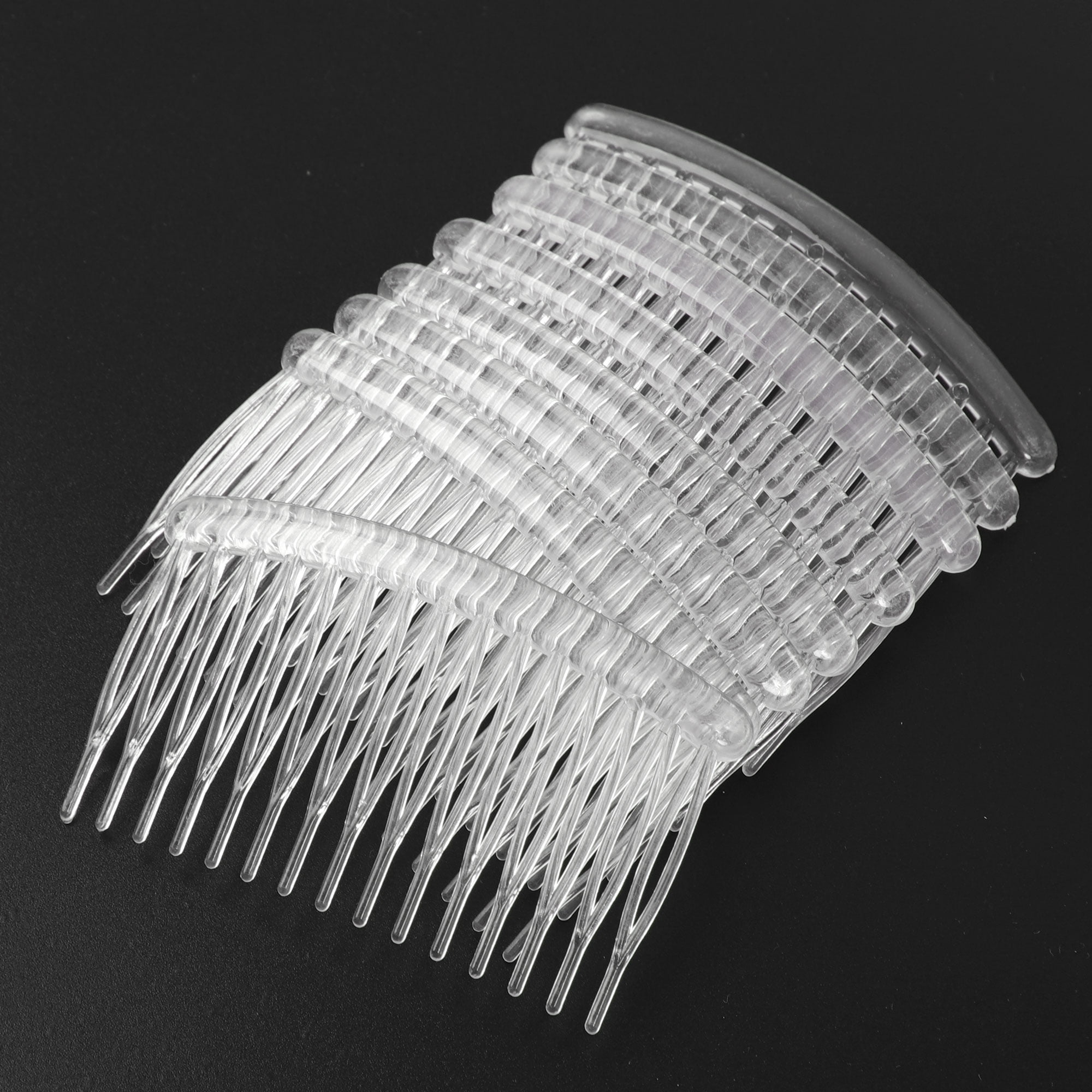 Unique Bargains 8 PCS Clear Plastic Hair Comb Clips Hair DIY Accessories for Women
