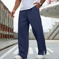 thumbnail image 2 of Sweatpants for Men Fashion Casual Solid Color Loose Winter Drawstring Pockets Pants Sweatpant Winter Office Casual Daily Outfit, 2 of 7