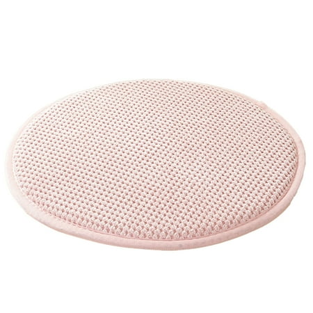 

⚡ Off Promotions! Jiiey Seat Cushions Simple Thickened Corduroy Solid Color Round Cushion (Diameter 30Cm) [Light Pink] Home Decor Clearance Sale