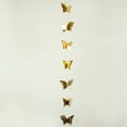 thumbnail image 6 of BalsaCircle 2 Metallic Gold 9 feet Hanging 3D Butterfly Paper Party Garlands Party Events Decorations Supplies, 6 of 8