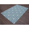 thumbnail image 3 of Trellis Diamond Moroccan Rug - 2 ft. x 3 ft., Ocean, UV Protected Floor Rug w/ Waterproof Surface for Garden, Patio, 3 of 8