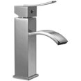 thumbnail image 1 of ALFI Trade AB1258-PC Polished Chrome Square Body Curved Spout Single Lever Bathroom Faucet, 1 of 6