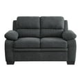 thumbnail image 5 of Lexicon Holleman Textured Fabric 2-Piece Upholstered Sofa Set in Dark Gray, 5 of 12