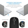 thumbnail image 3 of Bluetooth Mouse, Jelly Comb Slim Dual Mode 2.4GHz Wireless Mouse for Laptop, MacBook, PC, 3 of 9