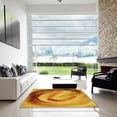 thumbnail image 7 of Ahgly Company Machine Washable Indoor Round Transitional Mahogany Brown Area Rugs, 3' Round, 7 of 7