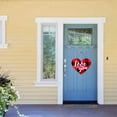 thumbnail image 5 of ELF Valentine's Day Paper Decoration, Heart Shaped Ornament with Hanging Rope for Front Door, Window, Wall, 5 of 6