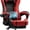 Black & Red, variant on HLDIRECT Ergonomic High Back Gaming Chair with Pocket Spring Cushion, Game Chair with Footrest & Lumbar Massage, Gamer Chair, Computer Chair for Adults, Black & Green