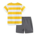 thumbnail image 3 of Hienoo Little Boys' Outfits Dinosaur Print Short Sleeve T-Shirt and Shorts Set, 3 of 4