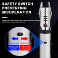 thumbnail image 4 of Outdoor Camping Windproof Lighter, Adjustable Straight Flame Jet Flame Lighter, Large Jet Torch Lighter for Kitchen Cooking Fireplace BBQ Fireworks (Without Butane Gas), 4 of 7