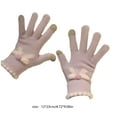 thumbnail image 3 of Qiweii Women's Touchscreen Knitted Winter Gloves, Cute Bow Detail, Warm Yarn Gloves for Cycling Outdoor, 3 of 7