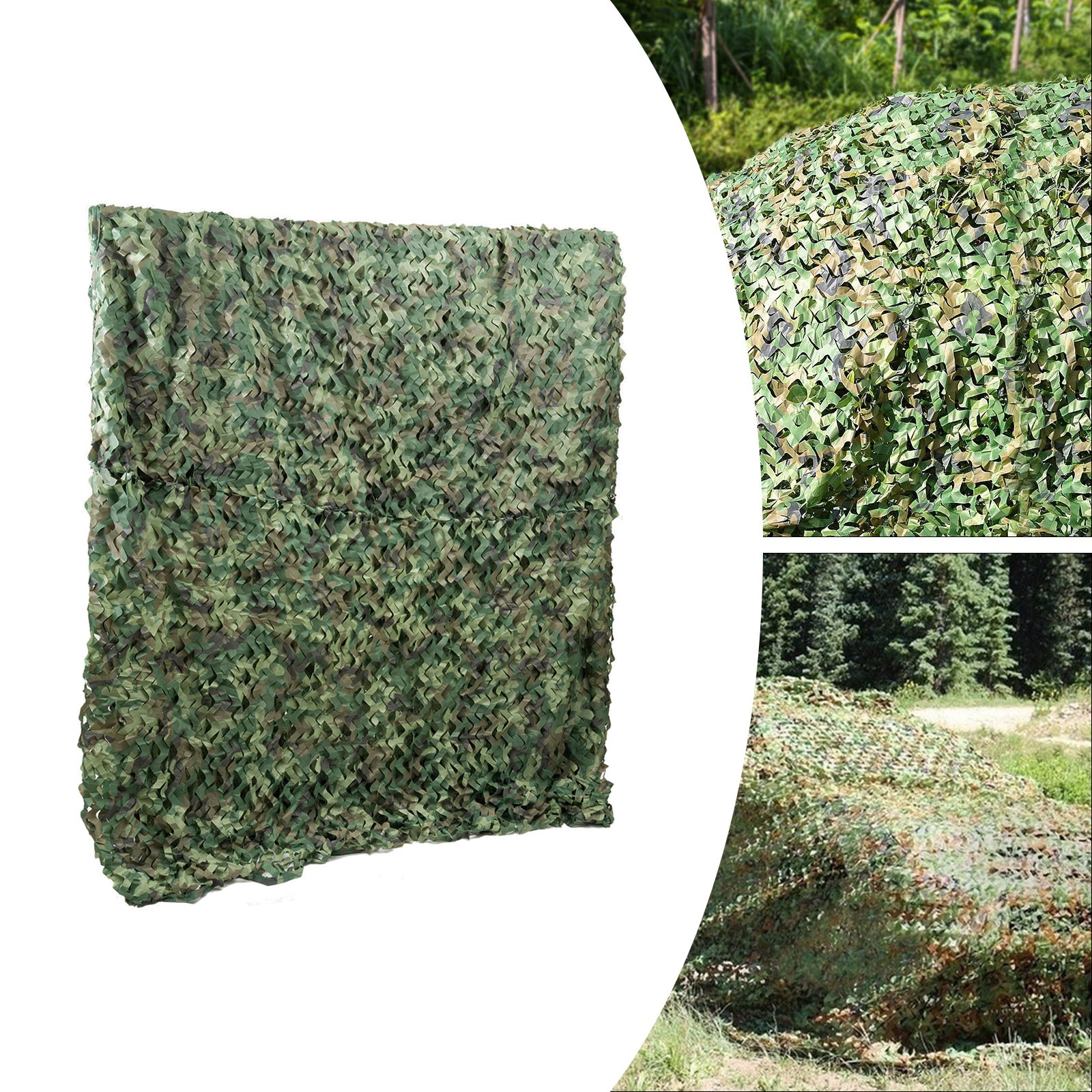 ToppiJoy 26.25*26.25ft Reinforced Camouflage Net with Waterproof & UV Protection Hunting Blind Net for Hunting Party Decorations Sunshade Camping Netting