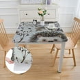 thumbnail image 2 of WYYP Hedgehog Leaves Square Tablecloth 100% Polyester Fiber 52*52, 2 of 8