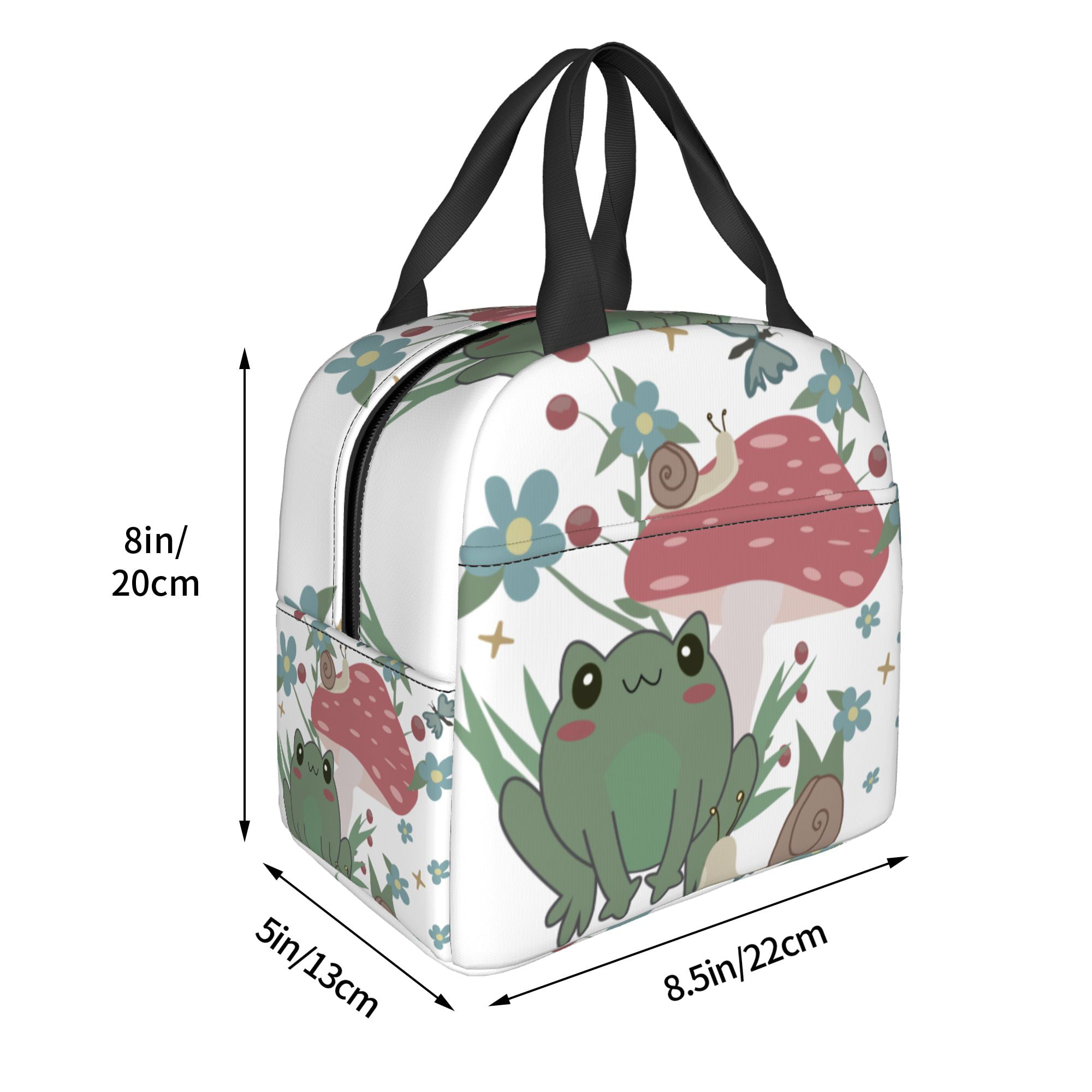 Cute Cartoon Milk Cow Lunch Bag for Women Insulated Lunch Box with Front  Pocket for Work Reusable Cooler Tote Bag for Office School Picnic Hiking  Beach (Penguin) 