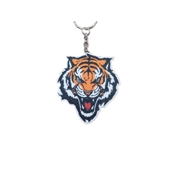 1pc tiger shaped keychain 3D printing