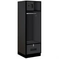 thumbnail image 2 of 24" Wide Designer Wood Open Access Locker - 6 Feet High - 24 Inches Deep - Black, 2 of 3