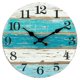 thumbnail image 1 of Reloj de pared Yashi azul de playa silencioso para cocina sala de estar oficina, 1 of 5