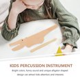 thumbnail image 2 of IFANLANDOR 1 Set Guiro Percussion Musical Instrument Light Brown Wood For Children Musical Enlightenment, 2 of 5