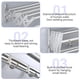 thumbnail image 4 of Estante de Secado de Ropa montado en la Pared, Estante Plegable para Ropa de lavandería, Estante de Colada de acordeón 7 Varillas escalonadas para Colgar con Ganchos (23.6 Pulgadas), 4 of 7