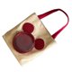 thumbnail image 2 of Precioso bolso de lona, ​​bolso de hombro único de gran capacidad con dibujos animados a la moda para viajes y trabajo, color caqui, 2 of 10