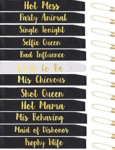 Details about   Hen Night Sashes Rose Gold Weekend Bride Tribe Bridesmaid