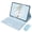 Sky Blue, variant on Detachable Keyboard Case for 11-inch iPad Air 6th Generation (M2, 2024), Folio Stand Cover with Built-in Pencil Holder,misty blue