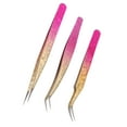 thumbnail image 3 of Juego de Tweezer de Arte de Umas, Manicura Tweezer 3pcs Doblan Las Puntas Finas de ÓXido Flexible para el Salón de Unas, 3 of 7