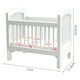 thumbnail image 4 of 1:12 casa de muñecas cuna de madera con ropa de cama muebles Baby Doll cuna simulación para muñecas animales de peluche accesorio casa de muñecas, 4 of 4