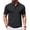 Black, variant on Men's Polyester Polo Shirt Short Sleeve Durable Golf Shirt Easy Care Tops Stain Resistant T-Shirts Low Maintenance Clothes Daily Wear Navy 4XL