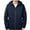 Dark Blue, variant on Mens Rain Jackets Waterproof with Hood Lightweight Zip Up Hooded Coat Casual Solid Fishing Hiking Workout Running Jacket
