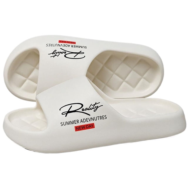 Mens Lightweight Flip Flops with Textured Non Slip Sole, Breathable Pool Beach Sliders for Daily Wear, Multiple Sizes Available