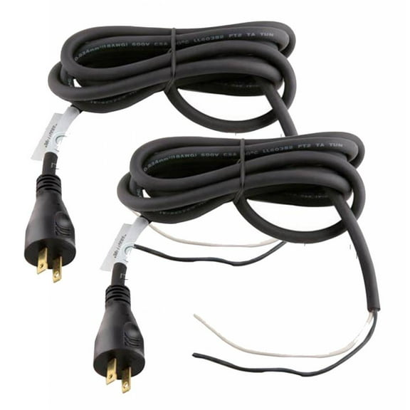 DeWalt DW268 Driver 2 Pack Replacement 8' 18 Gauge 2 Power Cord - 330077-98-2PK