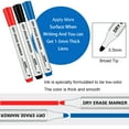 thumbnail image 4 of Jianbai Low Odor Ink Dry Erase Markers, 14 Count, Assorted Colors, 0.5mm Broad Tip, Perfect for Writing on Whiteboards, Dry-Erase Boards,Mirrors, Calender, 4 of 7