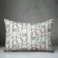 thumbnail image 2 of Creative Products Black and White Bunny Sketch 14x20 Spun Poly Pillow, 2 of 2