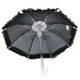 thumbnail image 3 of Black Umbrella with Ruffle 5" (Each), 3 of 3