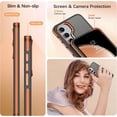 thumbnail image 5 of Case for Samsung Galaxy S24 Plus Magnetic [Compatible with Magsafe], Translucent Matte Back Phone Case for Samsung S24 Plus, Anti-Slip Shockproof Military Grade Drop Protection Cover- Orange, 5 of 7