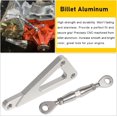 Metal Alternator Bracket Kit Polished For Chevy- SBC350 Long Water Pump Lwp