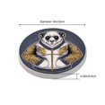 thumbnail image 3 of LNWH Non-Slip Decorative Drink Coasters, Absorbent Panda Mascot Pattern Drink Mats, 6PCS, 3 of 7