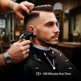 thumbnail image 5 of Savage Professional Hair Clippers for Men, Diamond-Like-Carbon Fixed Blade, Ceramic Moving Blade, Zinc Alloy Body, 180 Minute Runtime, LCD Screen, 7500/9000 RPM Settings, 4 Adjustable Cutting Lengths, 5 of 7