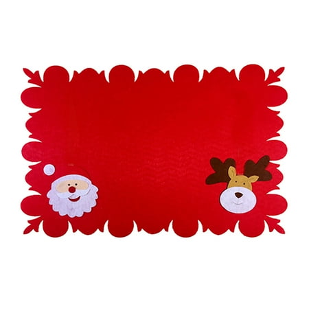 

Christmas Decorations Christmas Decorations Table Top Christmas Table Mat Knife And fork Cushion 2Pc Christmas Gifts Cloth B