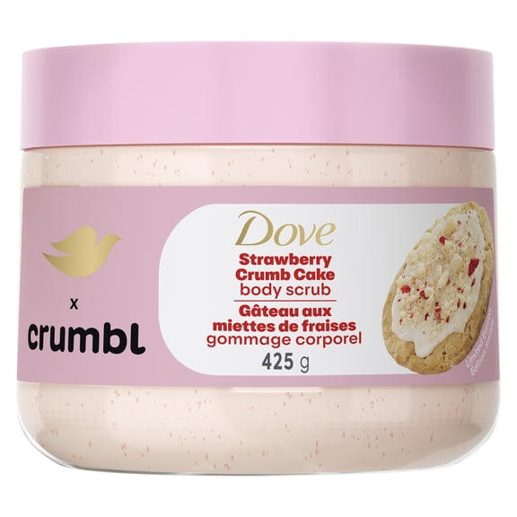Gommage corporel exfoliant Dove Crumbl, Gâteau aux miettes de fraises, 425 g | Édition limitée